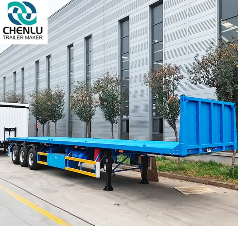Yük Taşımak için 3 Akslı Düz Yataklı Yarı Römork