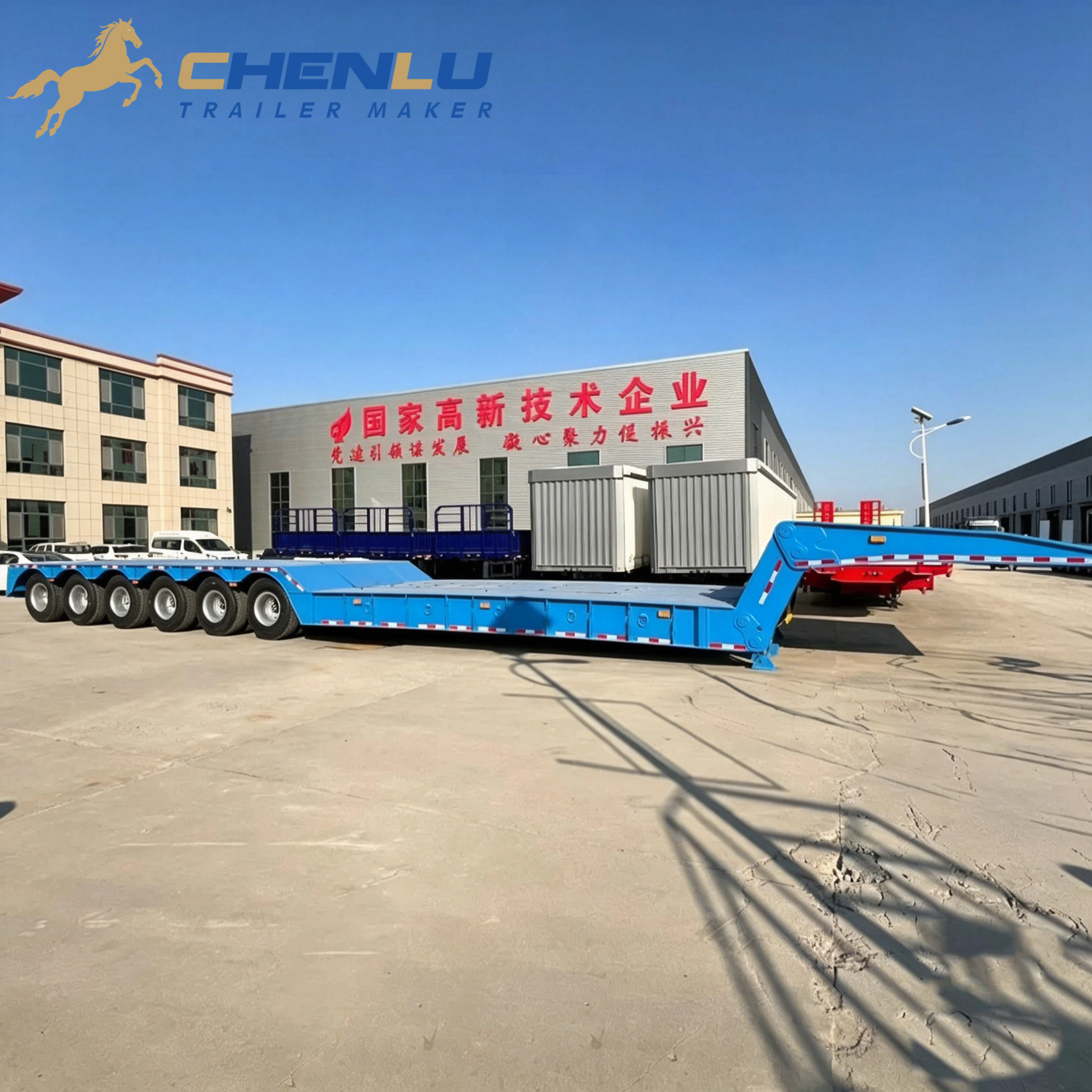 Katlanır Deveboynu Lowbed Treyler