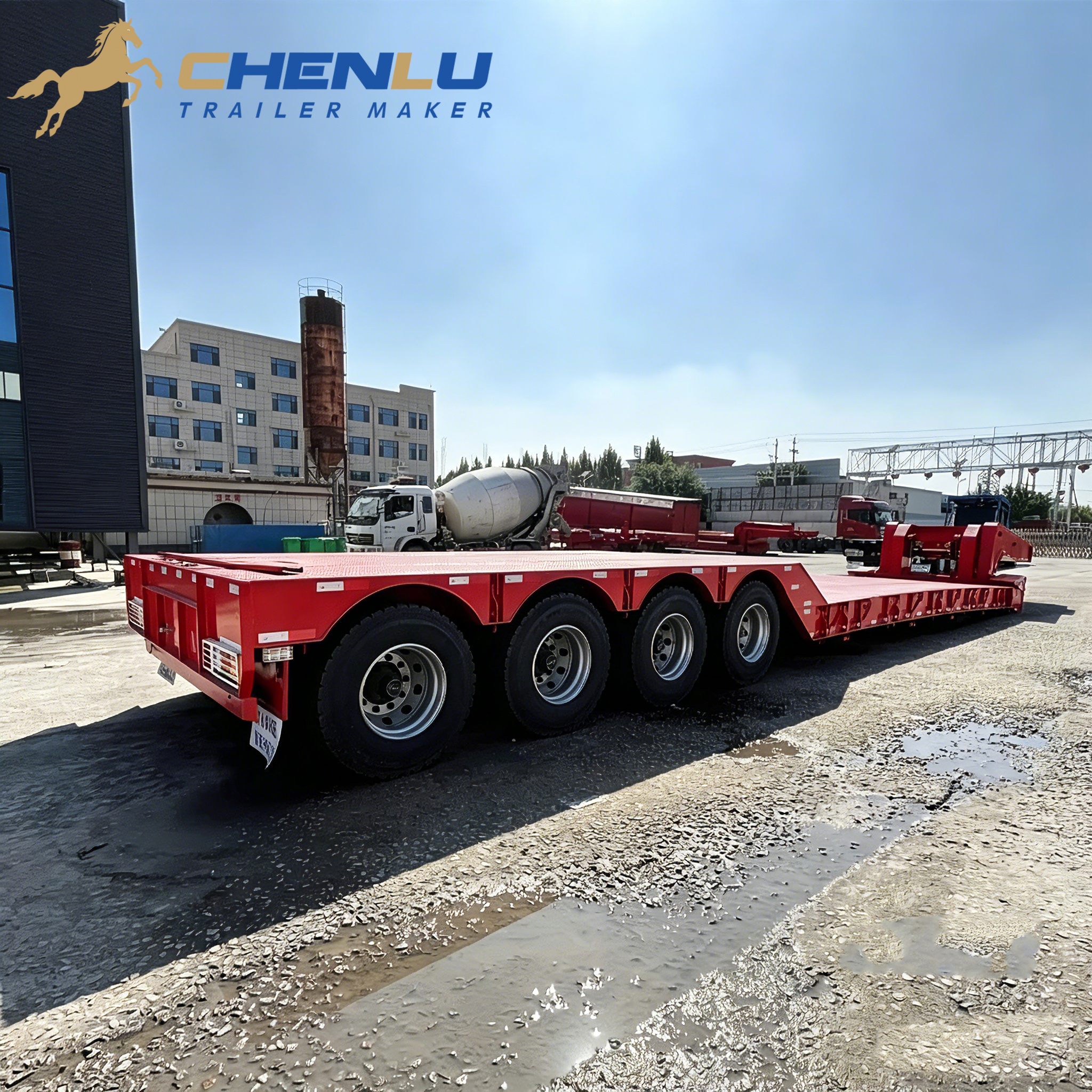 80 Ton Çıkarılabilir Deveboynu Treyler
