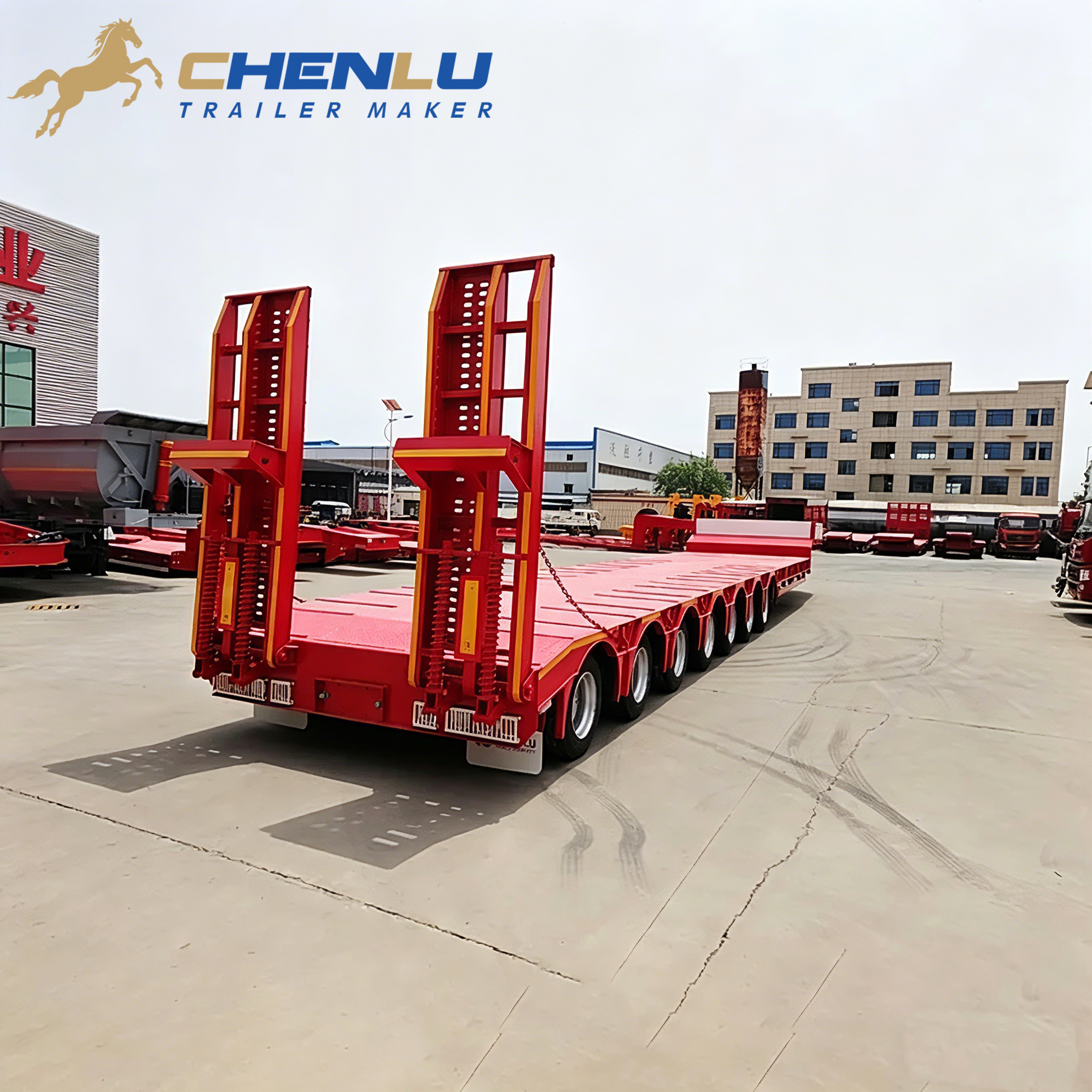 Çok dingilli lowbed yarı römork