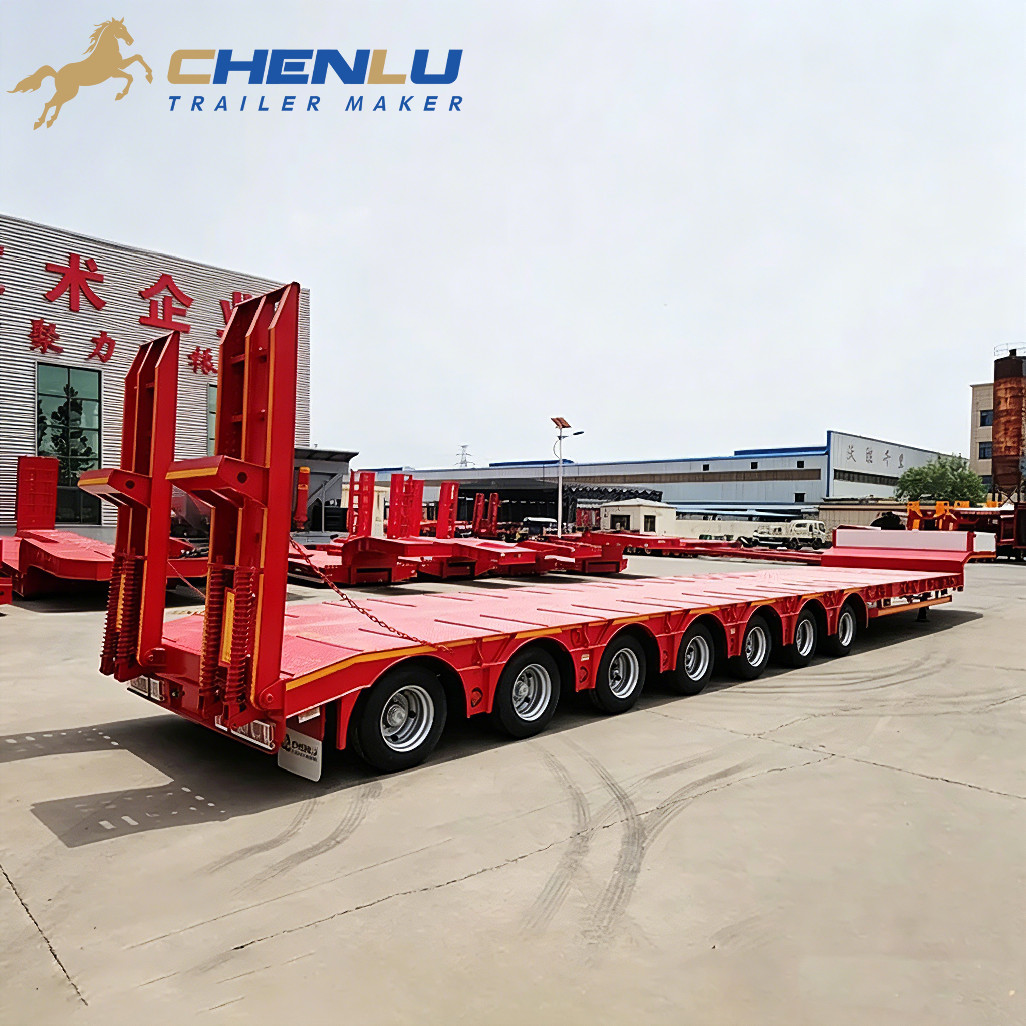 Çok dingilli lowbed yarı römork