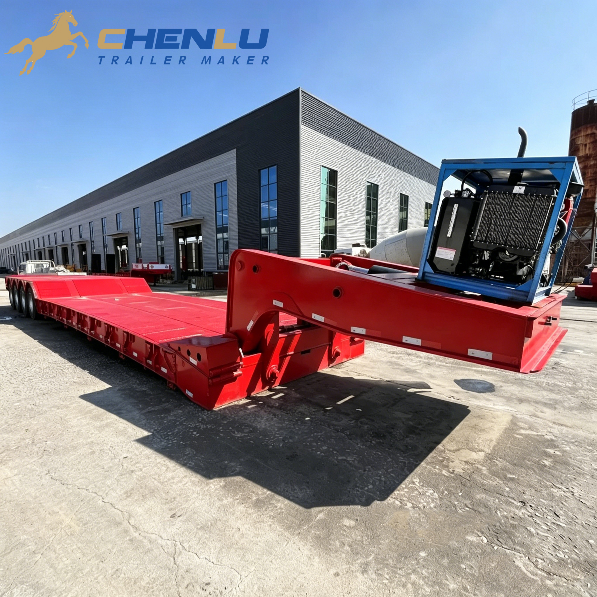 80 Ton Çıkarılabilir Deveboynu Treyler