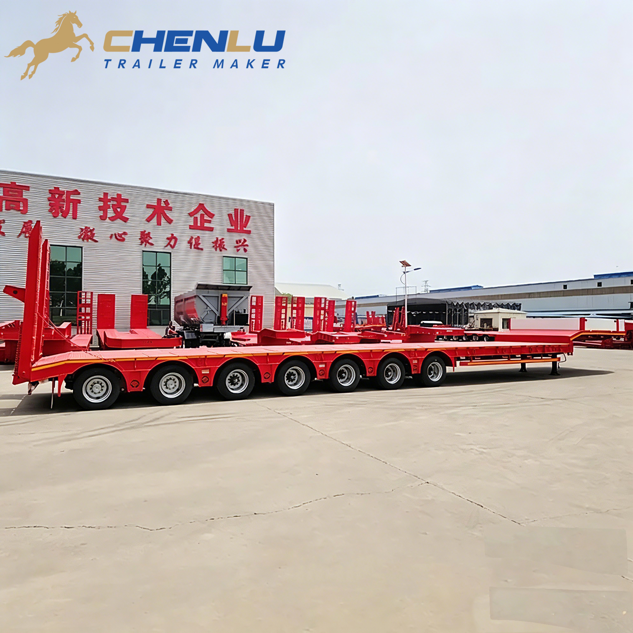 Çok dingilli lowbed yarı römork