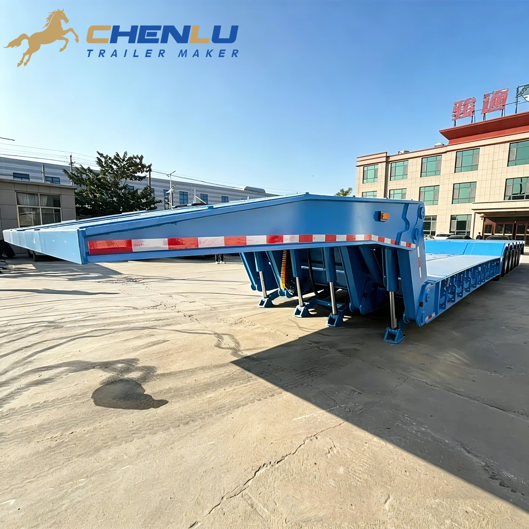 Katlanır Deveboynu Lowbed Treyler