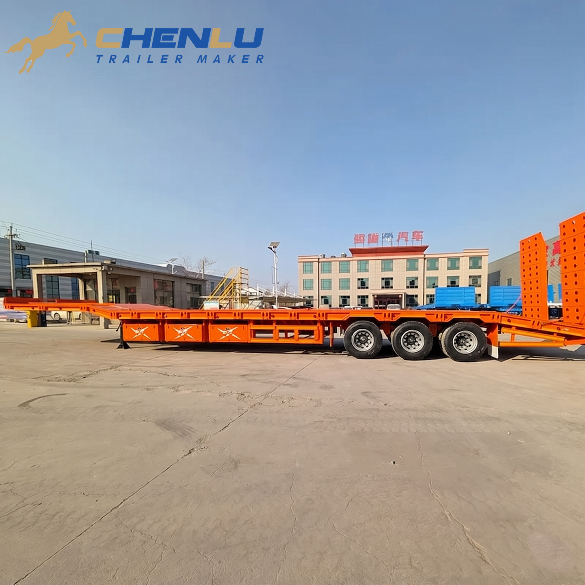 80 Ton Alçak Yataklı Kamyon Römorku