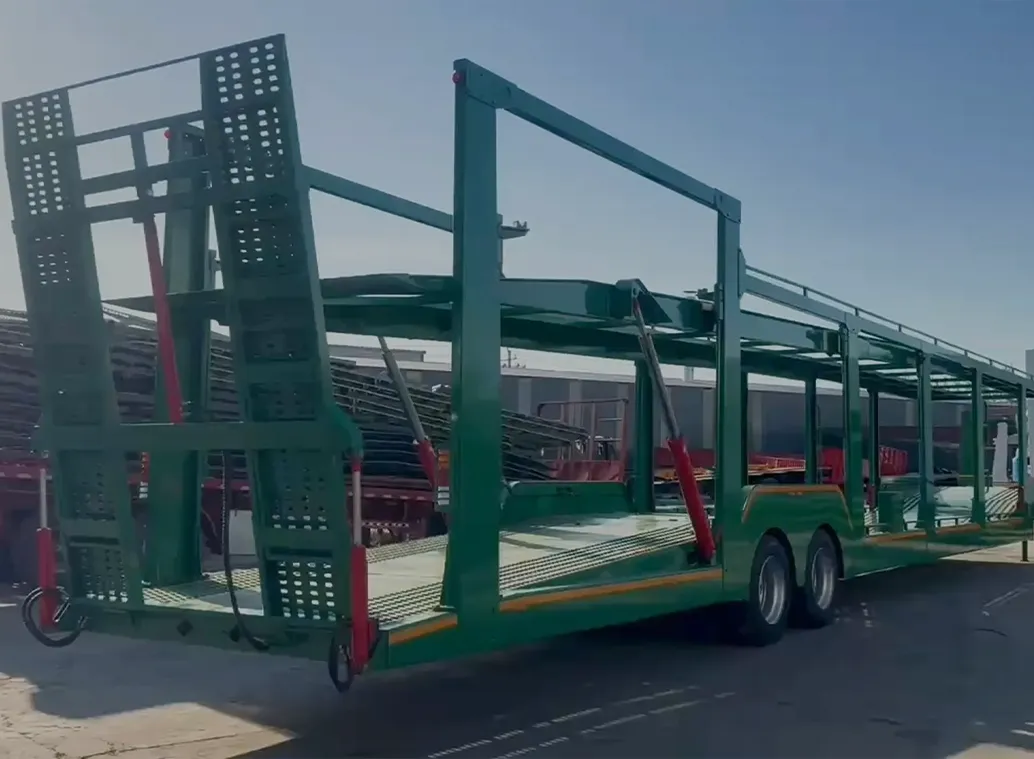 Katar Müşterimiz İçin Araba Taşıyıcı Yarı Römork