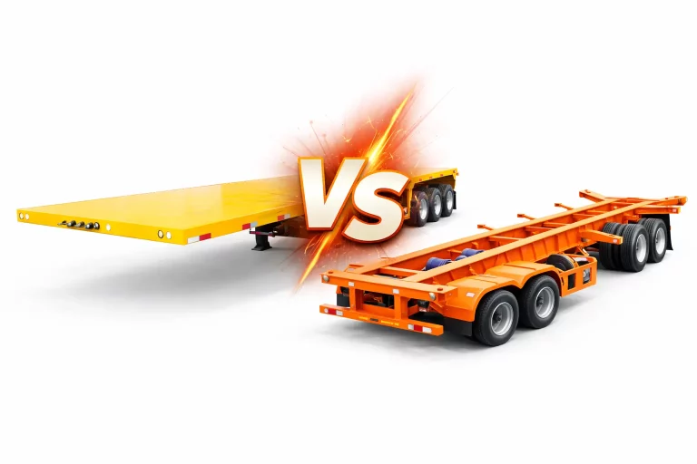 Flatbed Treyler vs İskelet Treyler: Konteyner Taşımacılığı için Hangisi Daha İyi?