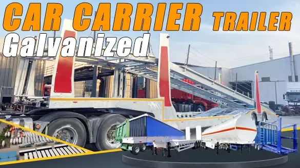 Double-Layer Car Carrier Trailer – Hydraulic Lift & Galvanized Protection