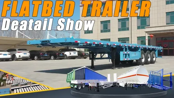 Transportation costs are greatly reduced! High-strength steel flatbed semi trailer