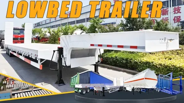 Engineering equipment weighs dozens of tons, and the transportation pressure is high?you need a lowbed trailer