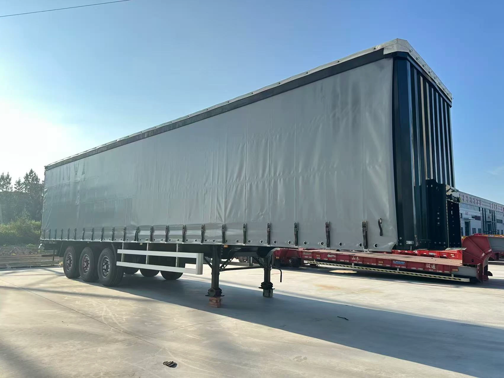 12,75 m 3 Dingilli Arka Kapılı Kayar Perdeli Yarı Römork